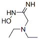 2-二乙氨基-N-羟基乙脒结构式_89599-94-0结构式