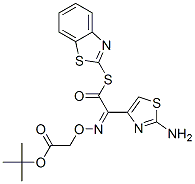 (Z)-2-(2-氨基噻唑-4-基)-2-叔丁氧羰基甲氧亚氨基乙酸(2-巯基苯并噻唑)酯结构式_89605-09-4结构式