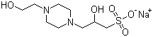 N-(2-羟乙基)哌嗪-N’-(2-羟基丙磺酸)钠盐结构式_89648-37-3结构式
