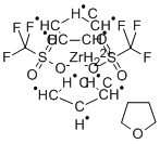 二茂锆双(三氟甲烷磺酸基)四氢呋喃加合物结构式_89672-77-5结构式