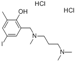 1-(2-羟基-5-碘-3-甲基苄基)-1,3,3-三甲基丙二胺双盐酸盐结构式_89815-43-0结构式