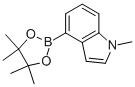 1-甲基-4-(4,4,5,5-四甲基-1,3,2-二噁硼烷-2-基)-1H-吲哚结构式_898289-06-0结构式