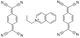 (四氰代二甲基苯醌)2.(N-正丙基)异喹啉结构式_89965-25-3结构式