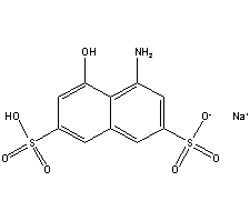 1-氨基-8-萘酚-3,6-二磺酸结构式_90-20-0结构式