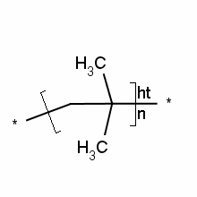 聚异丁烯结构式_9003-27-4结构式