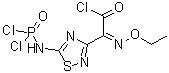 (Z)-5-[(二氯膦)氨基]-alpha-(乙氧基亚氨基)-124-噻二唑-3-乙酰氯结构式_90211-01-1结构式