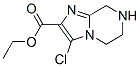 Imidazo[1,2-a]pyrazine-2-carboxylic acid, 3-chloro-5,6,7,8-tetrahydro-, ethyl ester Structure,903130-23-4Structure