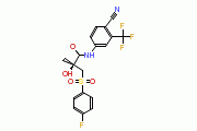比卡鲁胺结构式_90357-06-5结构式