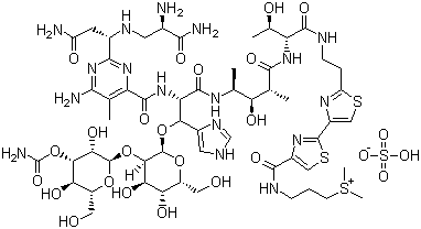 硫酸博莱霉素结构式_9041-93-4结构式