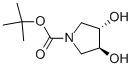 N-BOC-(3S,4S)-二羟基-四氢吡咯结构式_90481-33-7结构式