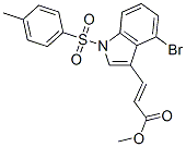 4-Bromo-3-(2-methoxycarbonylethenyl)-1-(4-methylphenylsulfonyl)indole Structure,90481-80-4Structure