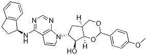 (4aS,6R,7S,7aR)-6-[4-[[(1S)-2,3-二氢-1H-茚-1-基]氨基]-7H-吡咯并[2,3-d]嘧啶-7-基]六氢-2-(4-甲氧基苯基)-环戊并-1,3-二噁英-7-醇结构式_905580-87-2结构式