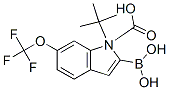 1H-Indole-1-carboxylic acid, 2-borono-6-(trifluoromethoxy)-, 1-(1,1-dimethylethyl) ester Structure,906644-32-4Structure