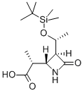 (3S,4S)-3-((R)-1-(叔丁基二甲基硅氧基)乙基)-4((R)-1-甲酰乙基)-2-氮杂环丁酮结构式_90776-58-2结构式
