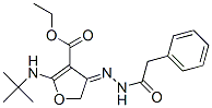 (9ci)-2-[(1,1-二甲基乙基)氨基]-4,5-二氢-4-[(苯基乙酰基)亚肼基]-3-呋喃羧酸乙酯结构式_907956-45-0结构式