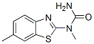 (7CI)-1-甲基-1-(6-甲基-2-苯并噻唑)-脲结构式_90840-30-5结构式