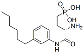 [(3S)-3-氨基-4-[(3-己基苯基)氨基]-4-氧代丁基]膦酸结构式_909725-63-9结构式