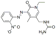 Urea, [[1-ethyl-1,6-dihydro-4-methyl-5-[(2-nitrophenyl)azo]-6-oxo-3-pyridinyl]methyl]- (9ci) Structure,910616-61-4Structure