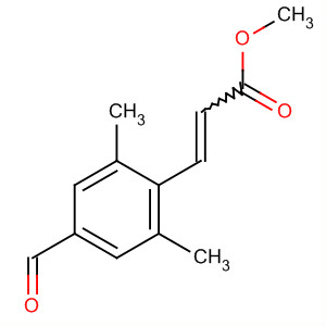 3-(4-甲酰基-2,6-二甲基-苯基)-丙烯酸甲酯结构式_910635-23-3结构式