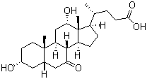 7-酮基-3ALPHA,12ALPHA-二羟基胆烷酸结构式_911-40-0结构式