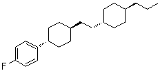 1-氟-4-[反式-4-[2-(反式-4-丙基环己基)乙基]环己基]-苯结构式_91162-04-8结构式