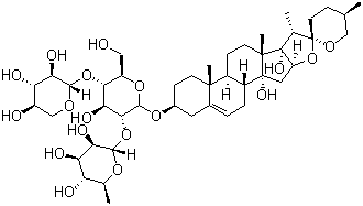 麦冬皂苷C对照品结构式_911819-08-4结构式