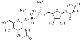UDP-N-乙酰半乳糖胺二钠盐结构式_91183-98-1结构式