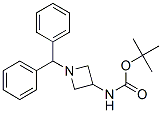 1-二苯甲基氮杂环丁烷-3-氨基甲酸叔丁酯结构式_91189-18-3结构式