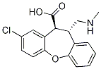 (10S,11s)-8-氯-11-((甲基氨基)甲基)-10,11-二氢二苯并[b,f]噁英-10-羧酸结构式_912355-99-8结构式