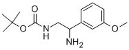 [2-氨基-2-(3-甲氧基-苯基)-乙基]-氨基甲酸叔丁酯结构式_912762-85-7结构式