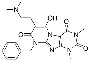 7-[2-(二甲基氨基)乙基]-6-羟基-1,3-二甲基-9-(苯基甲基)-嘧啶并[2,1-f]嘌呤-2,4,8(1H,3H,9H)-三酮结构式_91285-23-3结构式