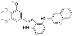 N-[2-(3,4,5-三甲氧基苯基)-1H-吡咯并[2,3-b]-4-吡啶]-3-氨基喹啉结构式_913168-12-4结构式