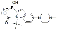 1H-Indole-1-carboxylic acid, 2-borono-5-(4-methyl-1-piperazinyl)-, 1-(1,1-dimethylethyl) ester Structure,913388-75-7Structure