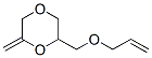 (9ci)-2-亚甲基-6-[(2-丙烯基氧基)甲基]-1,4-二噁烷结构式_913813-80-6结构式