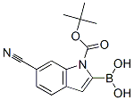 1H-Indole-1-carboxylic acid, 2-borono-6-cyano-, 1-(1,1-dimethylethyl) ester (9CI) Structure,913835-67-3Structure