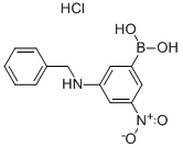 3-(苄基氨基)-5-硝基苯硼酸盐酸盐结构式_913835-78-6结构式
