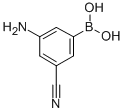 3-氨基-5-氰基苯硼酸结构式_913943-05-2结构式