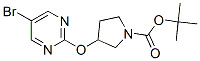 3-(5-溴嘧啶-2-氧基)吡咯烷-1-羧酸叔丁酯结构式_914347-79-8结构式