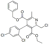 2-氯甲基-4-(2,4-二氯苯基)-6-甲基吡啶-3,5-二羧酸5-苄基3-乙基酯结构式_915296-81-0结构式