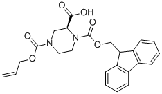 1-(9-H-芴-9-甲基)氢(2s)-哌嗪-1,2,4-三羧酸-4-烯丙酯结构式_915707-71-0结构式