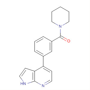 哌啶-1-基-[3-(1H-吡咯并[2,3-b]吡啶-4-基)-苯基]-甲酮结构式_916172-93-5结构式