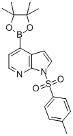 1-[(4-甲基苯基)磺酰基]-4-(4,4,5,5-四甲基-1,3,2-二噁硼烷-2-基)-1H-吡咯并[2,3-b]吡啶结构式_916176-50-6结构式