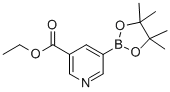 5-(4,4,5,5-四甲基-[1,3,2]二氧硼烷)烟酸乙酯结构式_916326-10-8结构式