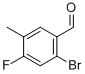 2-Bromo-4-fluoro-5-methylbenzaldehyde Structure,916792-17-1Structure