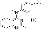 N-(4-甲氧基苯基)-N,2-二甲基-4-喹唑啉胺盐酸盐结构式_917369-31-4结构式