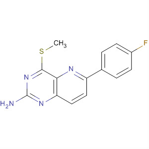 2-氨基-4-甲基硫代-6-(4-氟苯基)-吡啶并(3,2-d)嘧啶结构式_917758-41-9结构式