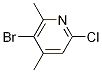 2-氯-5-溴-4,6-二甲基吡啶结构式_918145-29-6结构式