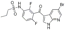 N-[3-[(5-溴-1H-吡咯并[2,3-b]吡啶-3-基)羰基]-2,4-二氟苯基]-1-丙烷磺酰胺结构式_918504-27-5结构式