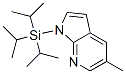 5-甲基-1-[三(1-甲基乙基)甲硅烷基]-1H-吡咯并[2,3-b]吡啶结构式_918523-66-7结构式