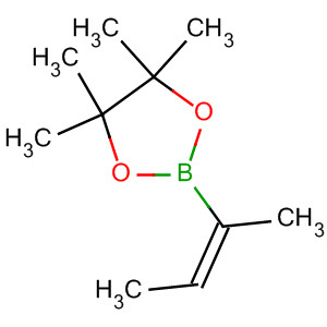 4,4,5,5-四甲基-2-[(1e)-1-甲基-1-丙烯-1-基]-1,3,2-二噁硼烷结构式_91890-02-7结构式